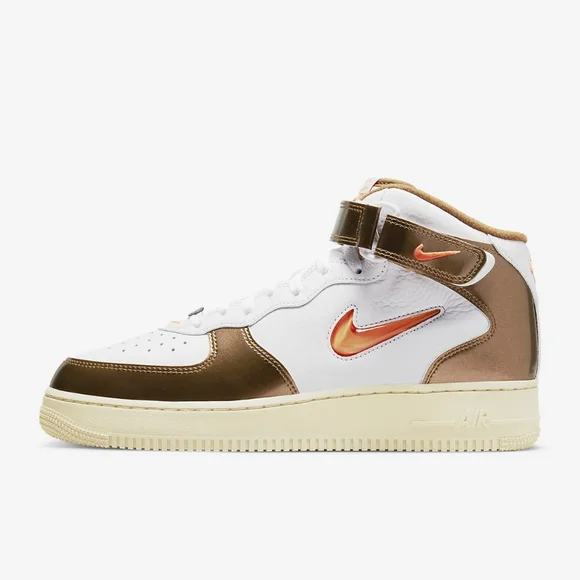 Nike Air Force 1 Mid QS Jewel Ale Brown Men Size 12.5 DS Size 12 - Nike Air Force 1 QS Mid Ale Brown for sale online  main image 2